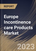Europe Incontinence care Products Market Size, Share & Industry Trends Analysis Report By Usage (Disposable, and Reusable), By Gender (Female, and Male), By Distribution Channel, By End-use, By Product Type, By Country and Growth Forecast, 2023 - 2030- Product Image