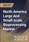 North America Large And Small-scale Bioprocessing Market Size, Share & Industry Trends Analysis Report By Scale, By Use Type, By Mode (In-house, and Outsourced), By Application, By Workflow, By Product, By Country and Growth Forecast, 2023 - 2030 - Product Thumbnail Image