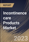 Incontinence care Products Market Size, Share & Industry Trends Analysis Report By Usage (Disposable, and Reusable), By Gender (Female, and Male), By Distribution Channel, By End-use, By Product Type, By Regional Outlook and Forecast, 2023 - 2030- Product Image