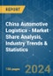 China Automotive Logistics - Market Share Analysis, Industry Trends & Statistics, Growth Forecasts 2020 - 2029 - Product Image
