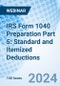 IRS Form 1040 Preparation Part 5: Standard and Itemized Deductions - Webinar (Recorded) - Product Image