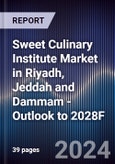 Sweet Culinary Institute Market in Riyadh, Jeddah and Dammam - Outlook to 2028F- Product Image