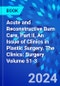 Acute and Reconstructive Burn Care, Part II, An Issue of Clinics in Plastic Surgery. The Clinics: Surgery Volume 51-3 - Product Image