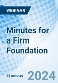 Minutes for a Firm Foundation - Webinar (ONLINE EVENT: May 16, 2024)- Product Image