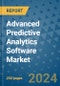 Advanced Predictive Analytics Software Market - Global Industry Analysis, Size, Share, Growth, Trends, and Forecast 2031 - By Product, Technology, Grade, Application, End-user, Region - Product Image