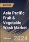 Asia Pacific Fruit & Vegetable Wash Market Size, Share & Trends Analysis Report By Type (Synthetic, and Natural), By End-user, By Product (Liquid & Sprays, Powder, and Others), By Distribution Channel, By Country and Growth Forecast, 2023 - 2030 - Product Thumbnail Image