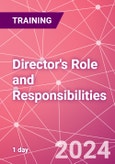 Director's Role and Responsibilities Training Course - Legal Responsibilities and Obligations Of The Directors Role (ONLINE EVENT: October 16, 2024)- Product Image