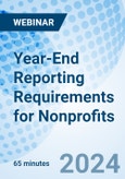 Year-End Reporting Requirements for Nonprofits - Webinar (Recorded)- Product Image