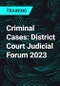 Criminal Cases: District Court Judicial Forum 2023 - Product Thumbnail Image