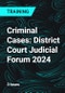Criminal Cases: District Court Judicial Forum 2024 - Product Thumbnail Image