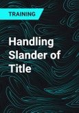 Handling Slander of Title- Product Image