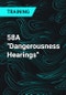 58A "Dangerousness Hearings" - Product Thumbnail Image