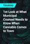 1st Look at What Municipal Counsel Needs to Know When Cannabis Comes to Town - Product Thumbnail Image