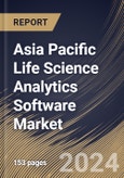 Asia Pacific Life Science Analytics Software Market Size, Share & Trends Analysis Report By Component (Software, and Services), By Product, By End User, By Delivery Model (Cloud, and On-premise), By Application, By Country and Growth Forecast, 2023 - 2030- Product Image