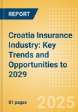 Croatia Insurance Industry: Key Trends and Opportunities to 2029- Product Image