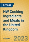 HW Cooking Ingredients and Meals in the United Kingdom- Product Image