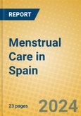Menstrual Care in Spain- Product Image