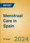 Menstrual Care in Spain - Product Image