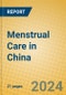 Menstrual Care in China - Product Image