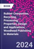 Rubber Composites. Recycling, Processing, Properties, Design and Applications. Woodhead Publishing in Materials- Product Image