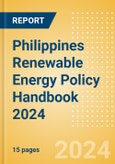 Philippines Renewable Energy Policy Handbook 2024- Product Image