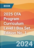 2025 CFA Program Curriculum Level I Box Set. Edition No. 1- Product Image