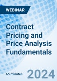 Contract Pricing and Price Analysis Fundamentals - Webinar (Recorded)- Product Image