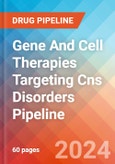 Gene And Cell Therapies Targeting Cns Disorders - Pipeline Insight, 2024- Product Image