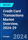 Credit Card Transactions Market Overview, 2024-29- Product Image