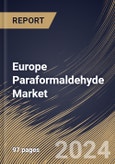 Europe Paraformaldehyde Market Size, Share & Trends Analysis Report By Application( Agrochemicals, Resins, Medical, and Others). By Country and Growth Forecast, 2023 - 2030- Product Image