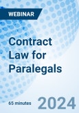 Contract Law for Paralegals - Webinar (ONLINE EVENT: May 13, 2024)- Product Image