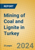 Mining of Coal and Lignite in Turkey- Product Image