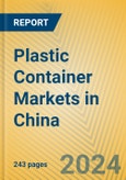 Plastic Container Markets in China- Product Image