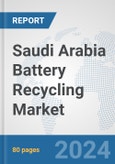Saudi Arabia Battery Recycling Market: Prospects, Trends Analysis, Market Size and Forecasts up to 2032- Product Image