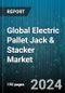 Global Electric Pallet Jack & Stacker Market by Type (Electric Pallet Jacks, Electric Stackers), Load Capacity (2,000 - 5,000 lbs, Over 5,000 lbs, Under 2,000 lbs), End-User - Forecast 2024-2030 - Product Image