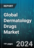 Global Dermatology Drugs Market by Therapeutic Class (Antifungals, Corticosteroids, Immunosuppressants), Route of Administration (Oral, Parenteral Injection, Topical), Indication Type, End-User, Distribution Channel - Forecast 2024-2030- Product Image