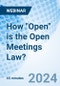 How "Open" is the Open Meetings Law? - Webinar - Product Image