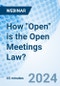How "Open" is the Open Meetings Law? - Webinar (Recorded) - Product Thumbnail Image