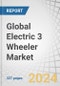 Global Electric 3 Wheeler Market by End Use (Passenger Carriers, Load Carriers), Range (Less than 50 miles, above 50 miles), Battery Type (Lead Acid, Lithium-ion), Battery Capacity, Motor Type, Motor Power, Payload Capacity and Region - Forecast to 2030 - Product Image