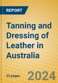 Tanning and Dressing of Leather in Australia- Product Image