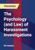 The Psychology (and Law) of Harassment Investigations- Product Image