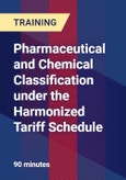 Pharmaceutical and Chemical Classification under the Harmonized Tariff Schedule- Product Image