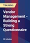 Vendor Management - Building a Strong Questionnaire - Product Thumbnail Image