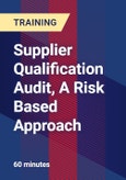 Supplier Qualification Audit, A Risk Based Approach- Product Image
