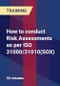 How to conduct Risk Assessments as per ISO 31000/31010(SOX) - Product Thumbnail Image