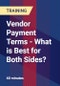 Vendor Payment Terms - What is Best for Both Sides? - Product Thumbnail Image