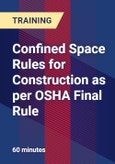 Confined Space Rules for Construction as per OSHA Final Rule- Product Image