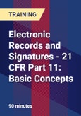 Electronic Records and Signatures - 21 CFR Part 11: Basic Concepts- Product Image