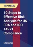 10 Steps to Effective Risk Analysis for US FDA and ISO 14971 Compliance- Product Image