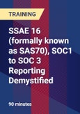 SSAE 16 (formally known as SAS70), SOC1 to SOC 3 Reporting Demystified- Product Image